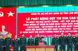 Bộ CHQS tỉnh phát động đợt thi đua cao điểm