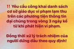 Xử lý phản ánh lạm thu: Đừng để phụ huynh phải e ngại