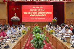 Tập huấn triển khai 4 thủ tục hành chính của Đảng trên môi trường điện tử