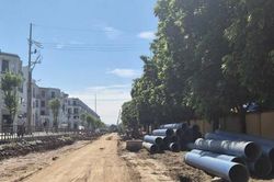 Công trình tuyến cống đường 422 xã Ô Diên: Hạn chế thấp nhất ảnh hưởng đến người dân