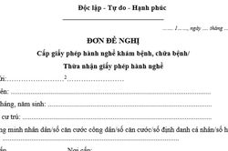 Thủ tục xin giấy phép hành nghề khám bệnh, chữa bệnh