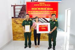 Bộ CHQS tỉnh Lào Cai khánh thành, bàn giao Nhà đồng đội