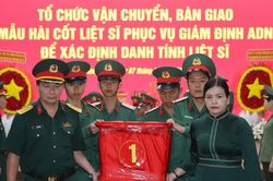 Quảng Ngãi bàn giao hơn 2.200 mẫu sinh phẩm hài cốt liệt sĩ để giám định ADN