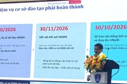 Hệ thống đại học chạy đua hoàn thành chuẩn hóa dữ liệu