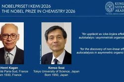 Nobel Hóa học 2026 thuộc về hai nhà khoa học người Pháp và Nhật Bản