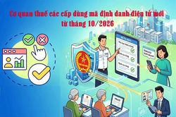 Áp dụng mã định danh điện tử mới đối với cơ quan Thuế các cấp dùng từ tháng 10/2026
