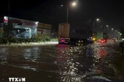 Ngập kéo dài do mưa lớn ở phía Bắc Thành phố Hồ Chí Minh