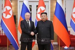 Triều Tiên tái khẳng định ủng hộ Nga trong thư mừng sinh nhật Tổng thống Putin