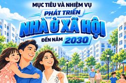 [Infographic] - Mục tiêu và nhiệm vụ phát triển nhà ở xã hội đến năm 2030
