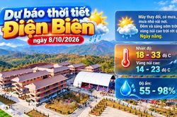 Bản tin Dự báo thời tiết ngày 8/10/2026