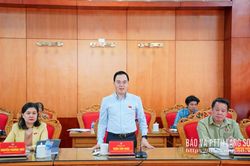 Đoàn giám sát của Ủy ban Khoa học, Công nghệ và Môi trường của Quốc hội làm việc với UBND tỉnh