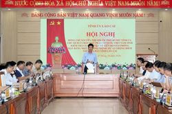 Phó Bí thư Tỉnh ủy Nguyễn Thế Phước làm việc với 7 xã, phường về công tác giải phóng mặt bằng