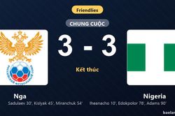 Thống kê trận đấu Nga 3-3 Nigeria: Màn rượt đuổi tỷ số mãn nhãn