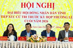 Cử tri Phú Sơn Lâm Hà kiến nghị nâng cấp hạ tầng, bảo đảm an sinh