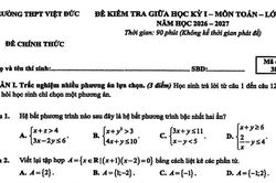 Đề kiểm tra giữa học kỳ 1 môn Toán lớp 10 của Trường Trung học phổ thông Việt Đức