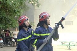 Phường Cầu Giấy diễn tập chữa cháy, cứu nạn tại khu dân cư có ngõ nhỏ, sâu
