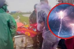Đang trú mưa trong lán, 4 người bị sét đánh nguy kịch, 1 người bỏng nặng
