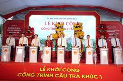 Quảng Ngãi khởi công cây cầu hơn 2.000 tỉ đồng trên sông Trà Khúc