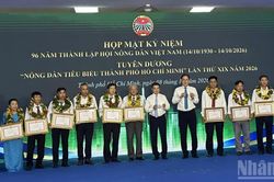 Thành phố Hồ Chí Minh tuyên dương 32 nông dân tiêu biểu, có thành tích xuất sắc
