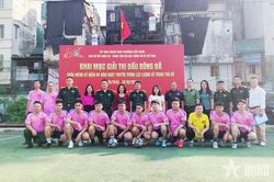Ban CHQS phường Cửa Nam: Khai mạc Giải bóng đá chào mừng kỷ niệm 80 năm Ngày truyền thống LLVT Thủ đô