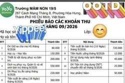 Trường Mầm non 19/5 (phường Hòa Hưng) yêu cầu phụ huynh trả lại tiền vận động sai quy định