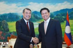 Thủ tướng Lê Minh Hưng hội kiến Tổng Bí thư, Chủ tịch nước Lào Thongloun Sisoulith