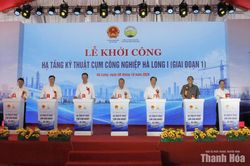 Khởi công Dự án Hạ tầng kỹ thuật Cụm công nghiệp Hà Long I (Giai đoạn 1)