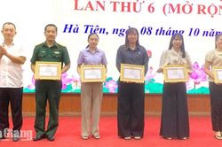 Hà Tiên trao 12 giải Cuộc thi tìm hiểu Văn kiện Đại hội Đảng