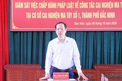 HĐND thành phố Bắc Ninh giám sát tại Cơ sở cai nghiện ma túy số 1
