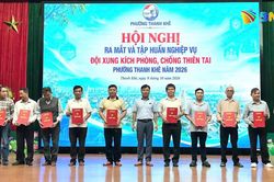 Phường Thanh Khê thành lập Đội xung kích phòng, chống thiên tai năm 2026