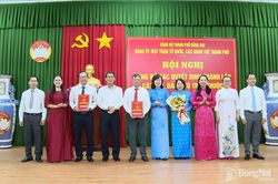 Đảng ủy MTTQ, các đoàn thể thành phố Đồng Nai công bố quyết định về thành lập các chi, đảng bộ trực thuộc
