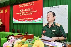 Xã An Hữu diễn tập chiến đấu phòng thủ năm 2026