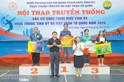 Hội thao truyền thống Khối thi đua các cơ quan tham mưu Tỉnh ủy, trực thuộc Tỉnh ủy và MTTQ năm 2026: Báo và Phát thanh, Truyền hình Khánh Hòa giành giải nhất toàn đoàn