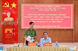 Kiểm tra công tác phòng, chống tham nhũng, lãng phí, tiêu cực tại Đảng ủy xã Diên Điền