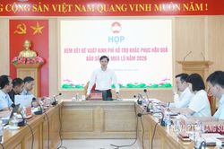 Thống nhất một số nội dung hỗ trợ khắc phục hậu quả do thiên tai năm 2026