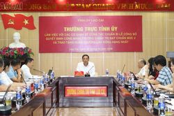 Phó Bí thư Thường trực Tỉnh ủy Hoàng Giang: Chuẩn bị chu đáo cho Lễ công bố quyết định công nhận Trường Chính trị tỉnh đạt chuẩn mức 2