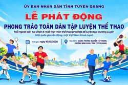 Tuyên Quang lan tỏa phong trào rèn luyện thể thao trong cộng đồng