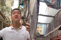 Công an phường Tương Mai tiếp nhận trình báo vụ tranh chấp phá dỡ công trình