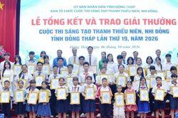 Đồng Tháp: 'Thắp lửa' đam mê sáng tạo cho thanh thiếu niên, nhi đồng