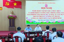 Tháo gỡ khó khăn GPMB dự án NƠXH cán bộ chiến sỹ tại xã Bình Minh