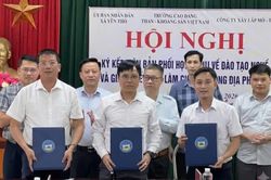 Xã Yên Thổ phối hợp ký kết đào tạo nghề, giải quyết việc làm cho lao động nông thôn