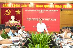 Phường Thanh Xuân tăng tốc hoàn thành các nhiệm vụ trọng tâm năm 2026