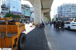 Đoạn đường Cầu Giấy bỏ giải phân cách, sắp thông xe Vành đai 2,5
