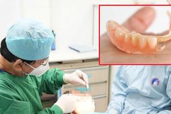 Dùng hàm giả nhiều năm, người phụ nữ 64 tuổi gặp biến chứng nguy hiểm