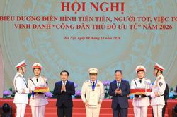 Giám đốc CATP Hà Nội Nguyễn Thanh Tùng cùng 8 cá nhân được vinh danh Công dân Thủ đô ưu tú 2026