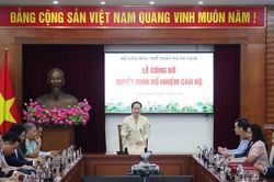 Bộ Văn hóa, Thể thao và Du lịch tổ chức Hội nghị công bố, trao các quyết định về công tác cán bộ