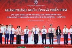 Hà Nội công bố danh mục hơn 290 công trình, dự án khánh thành, khởi công, triển khai thực hiện