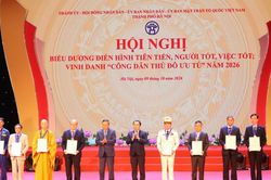Hà Nội vinh danh 9 công dân Thủ đô ưu tú năm 2026