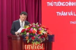 Thủ tướng Lê Minh Hưng thăm, làm việc với Công ty Unitel
