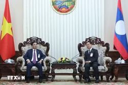 Đại tướng Phan Văn Giang gặp Phó thủ tướng, Bộ trưởng Quốc phòng Lào Khamlieng Outhakaysone